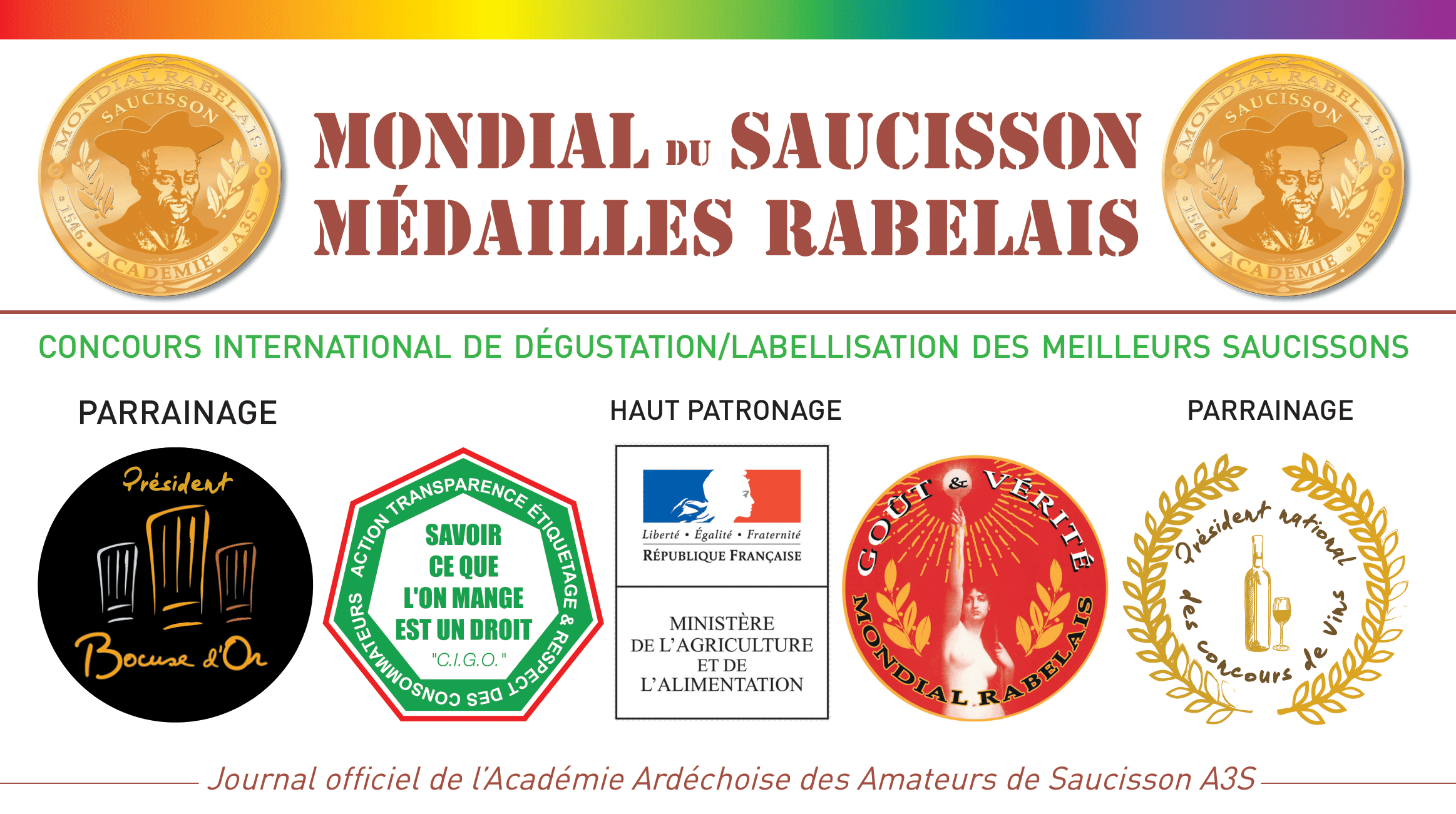 Mondial du Saucisson ° Médailles Rabelais